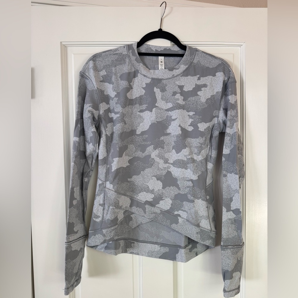 Lululemon Athletica Gray Camo Sweatshirt
